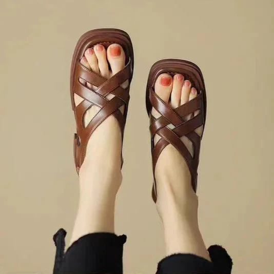 Monika Leather Sandals