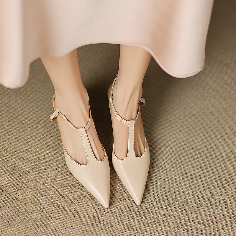 Serava Genuine Leather Heels