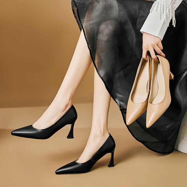 Lior Genuine Leather Heels