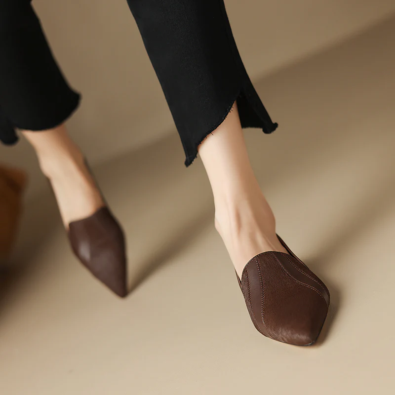 Klara Genuine Leather Flats