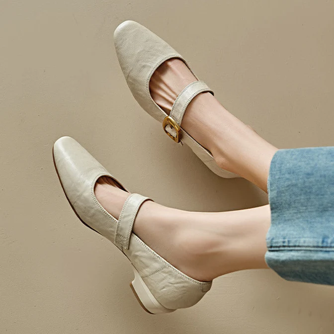 Minara Genuine Leather Pumps