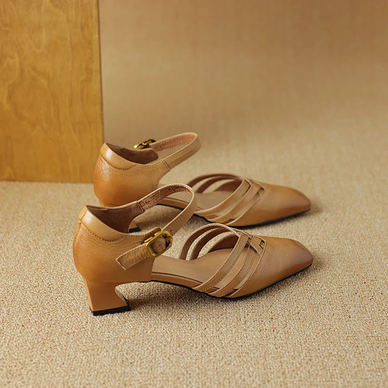 Marisol Genuine Leather Heels