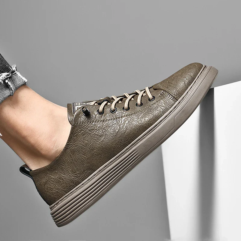 Pesco Genuine Leather Sneakers