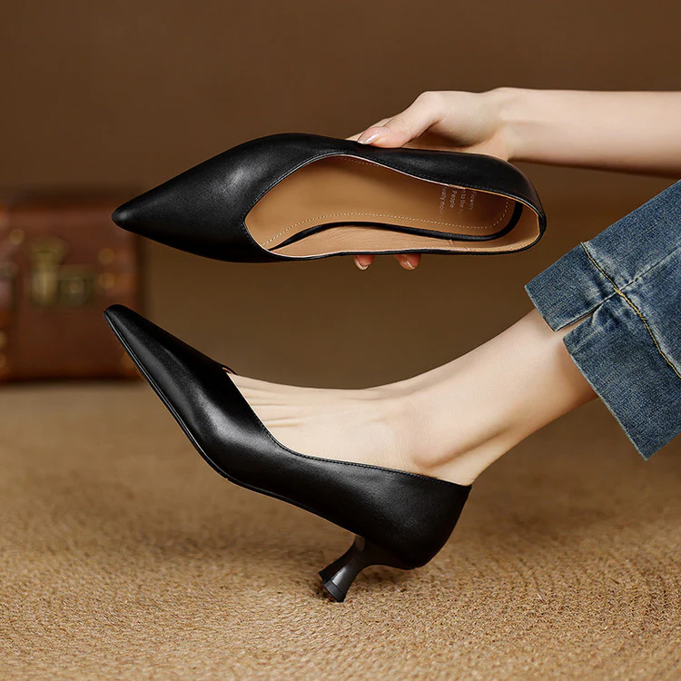 Elan Genuine Leather Heels