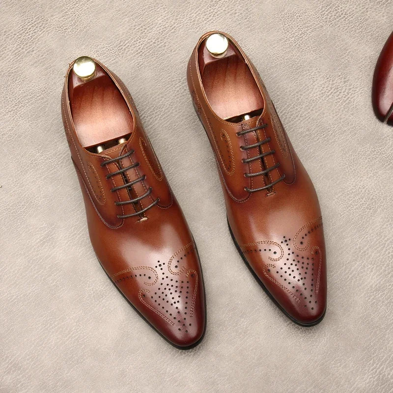 Tarz Genuine Leather Oxfords