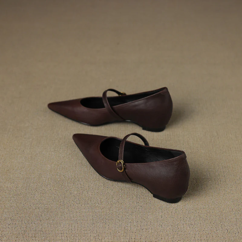 Delia Genuine Leather Heels