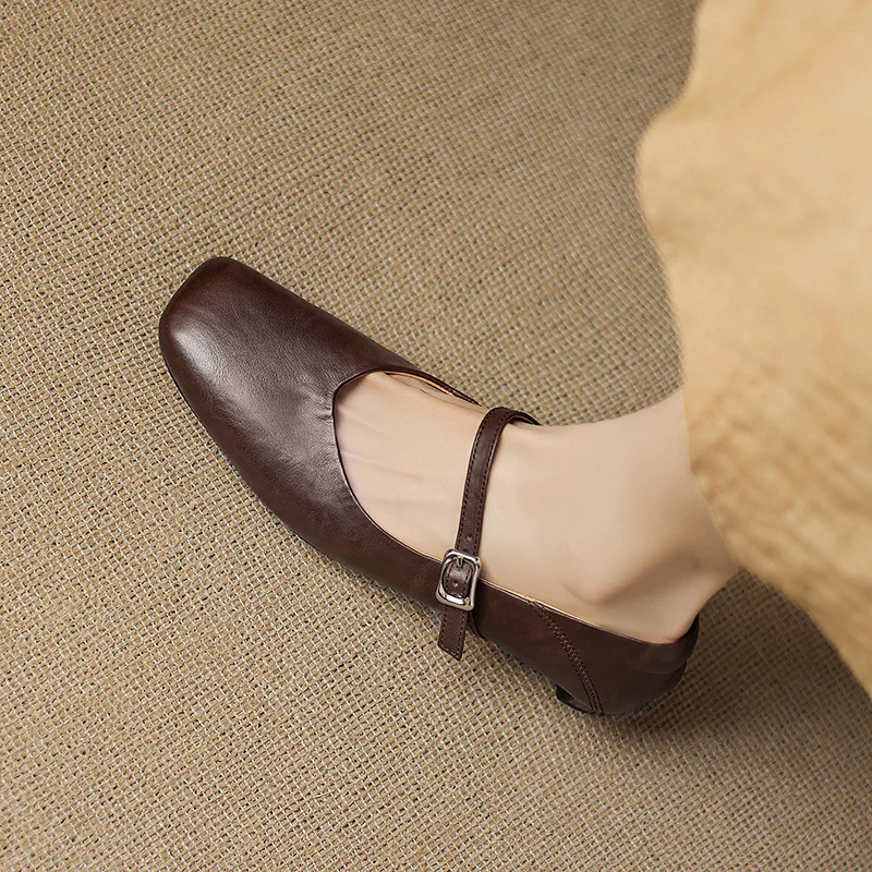 Ayra Genuine Leather Flats