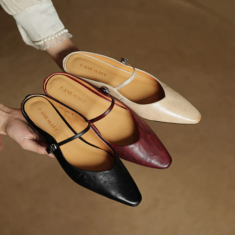Orella Genuine Leather Mules