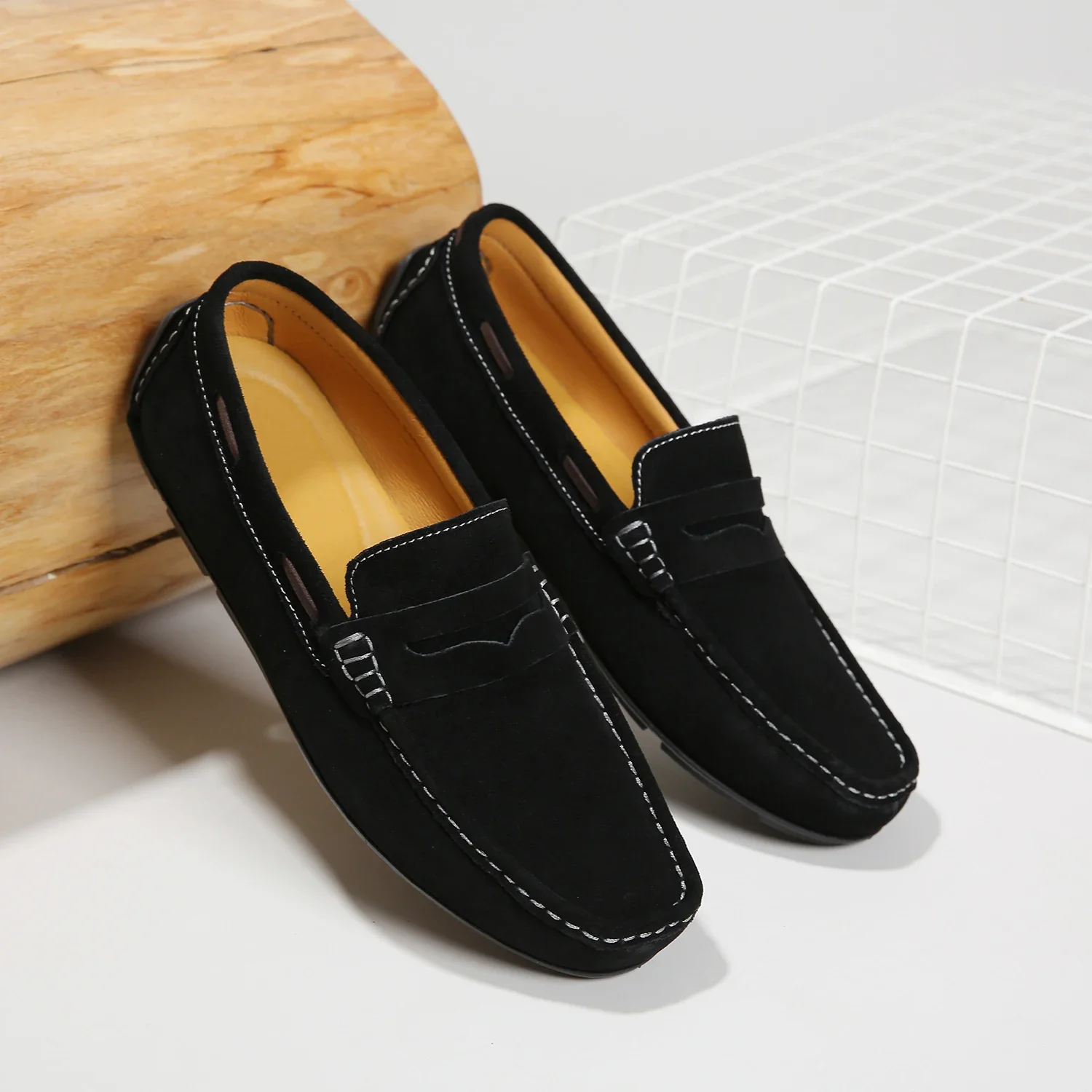 Fletro Genuine Suede Loafers
