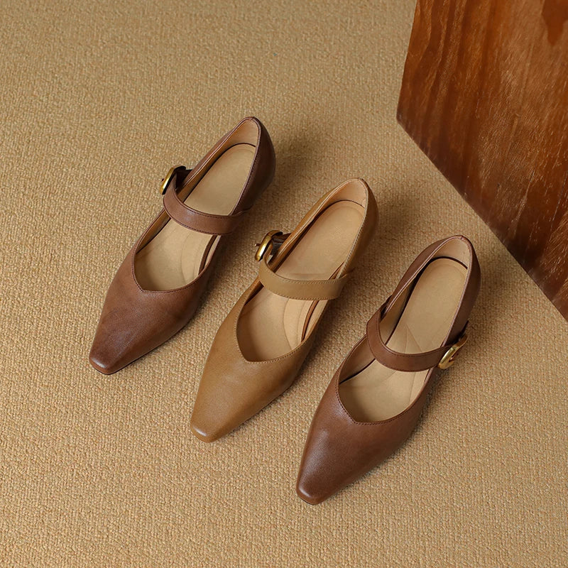 Velma Genuine Leather Heels