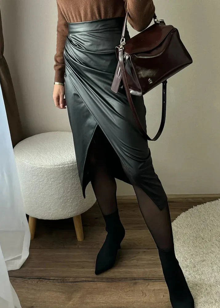 Maeve Leather Skirt