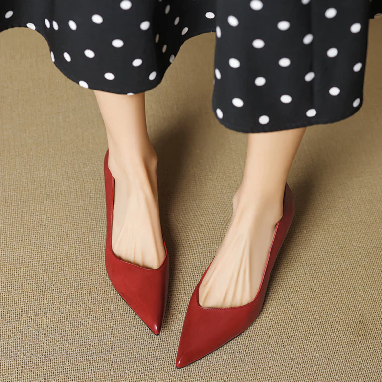 Noira Genuine Leather Heels