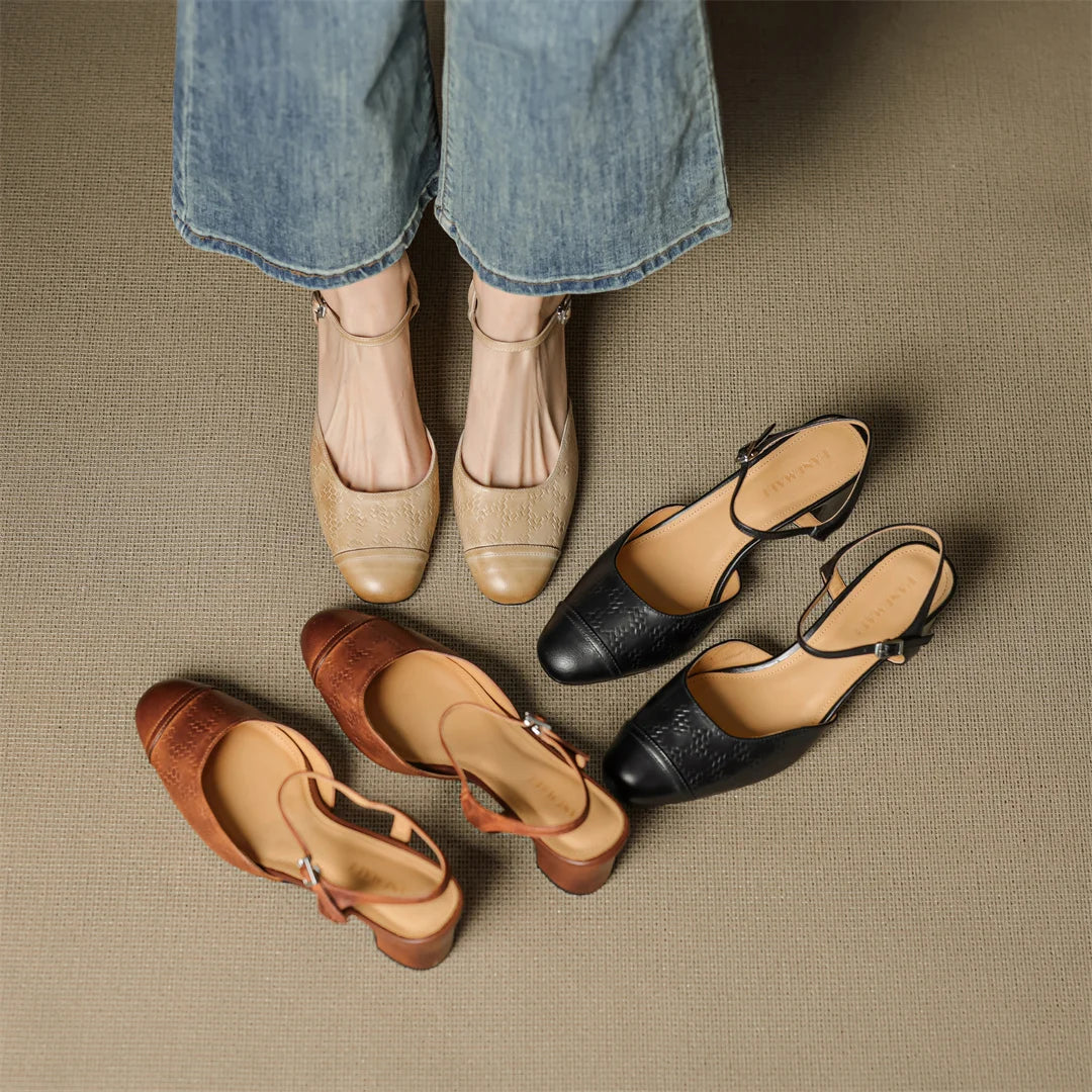 Valery Genuine Leather Pumps