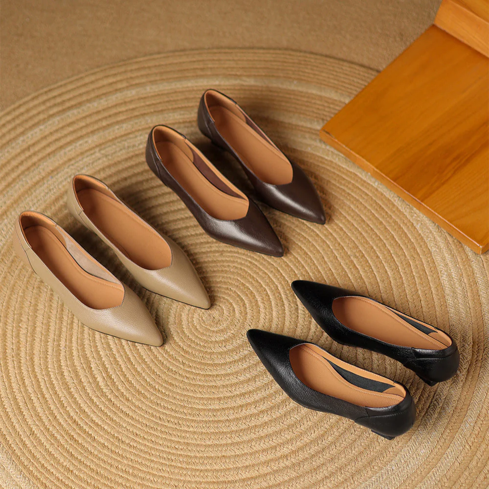 Nera Genuine Leather Heels