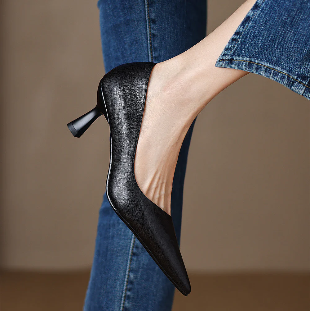 Elore Genuine Leather Heels