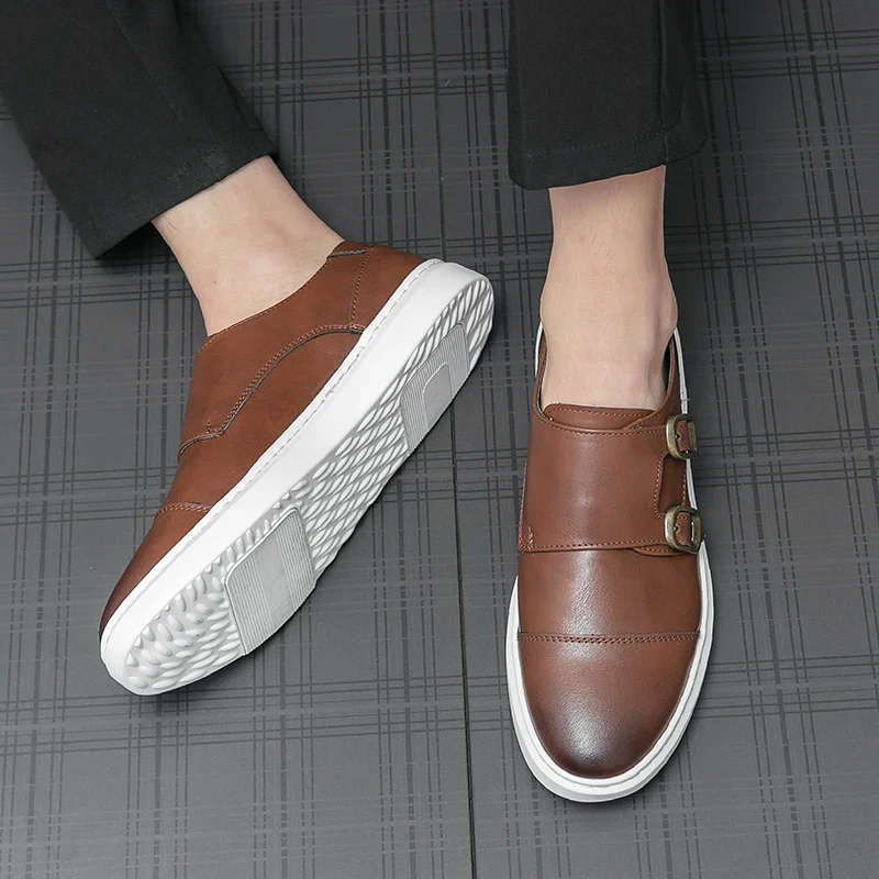 Zyden Genuine Leather Loafers