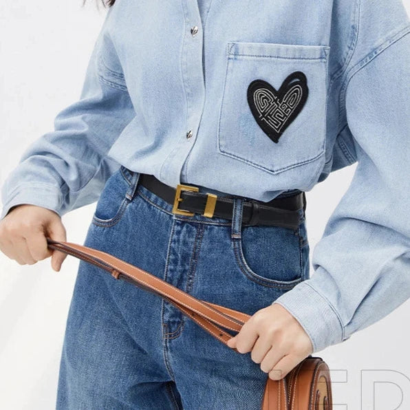 Tory Square Buckle Belt