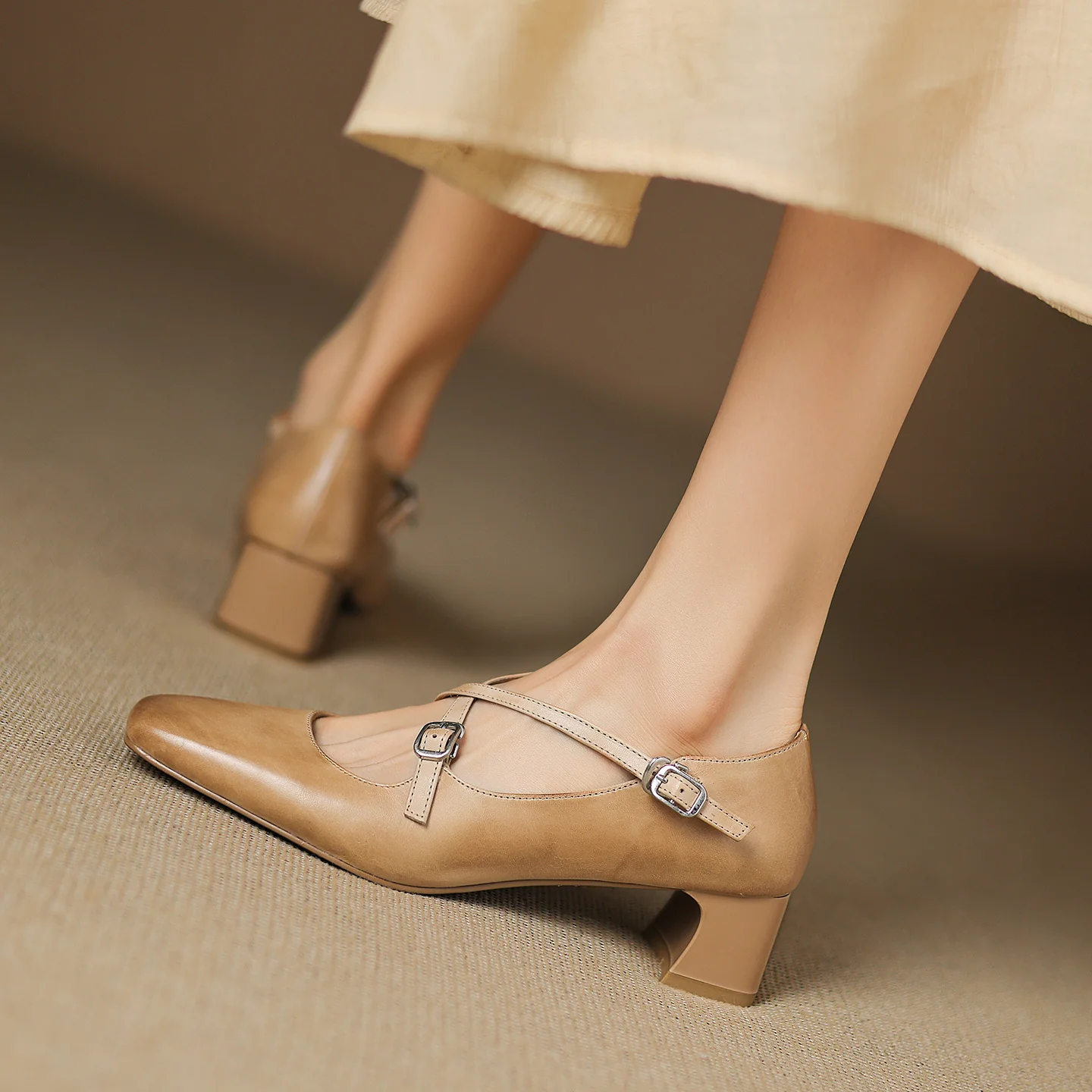 Ciora Genuine Leather Heels