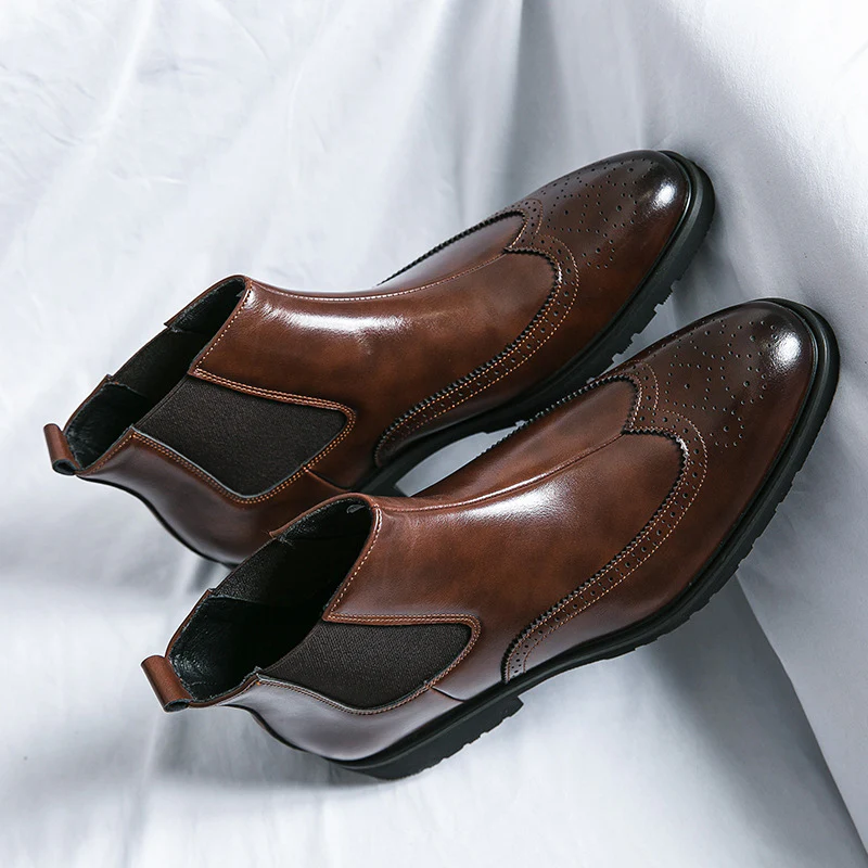 Chasis Genuine Leather Boots