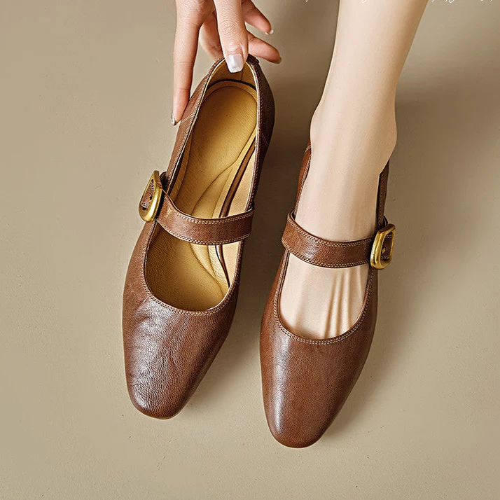 Minara Genuine Leather Pumps