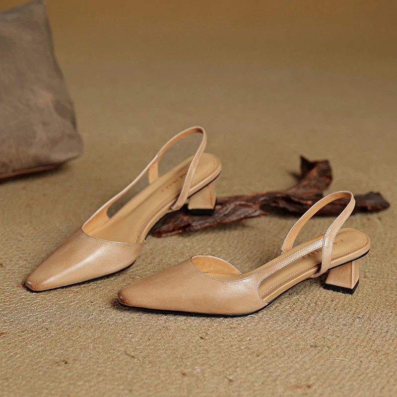 Elle Genuine Leather Heels