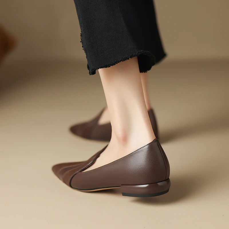Klara Genuine Leather Flats