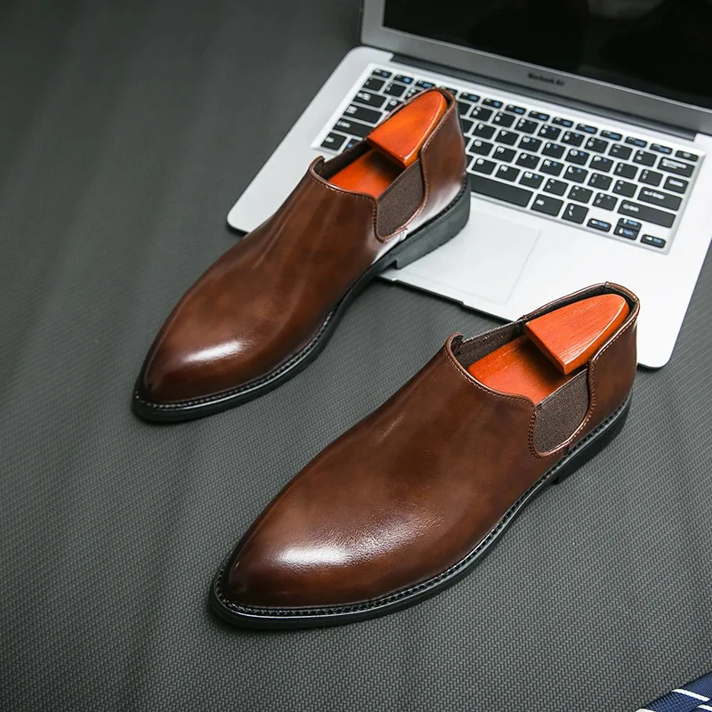 Slevo Genuine Leather Loafers