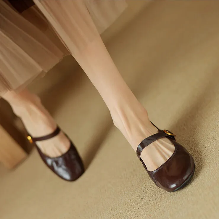 Bruna Genuine Leather Pumps