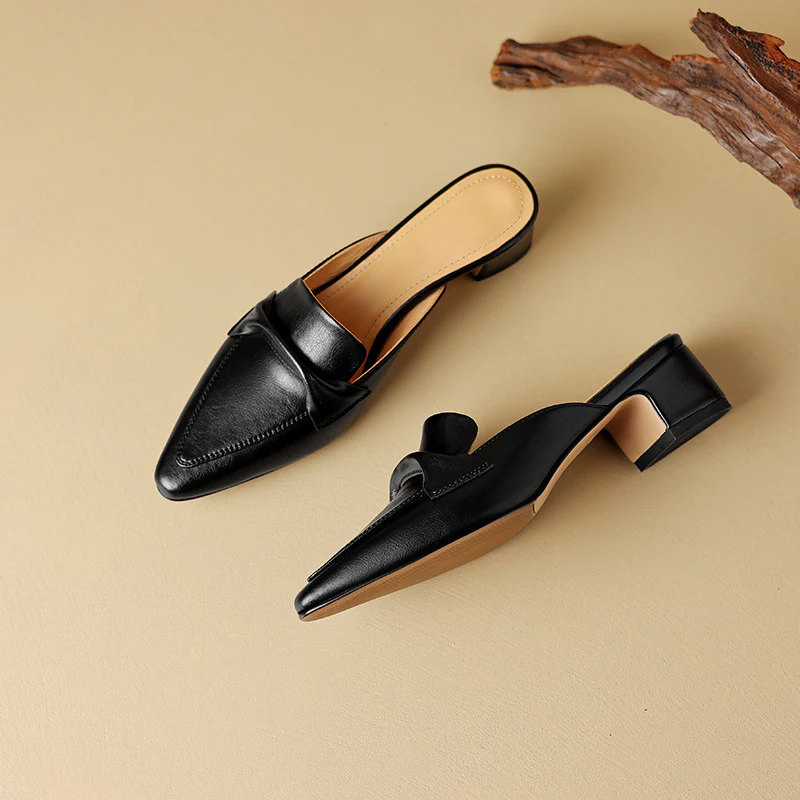 Erlen Genuine Leather Mules