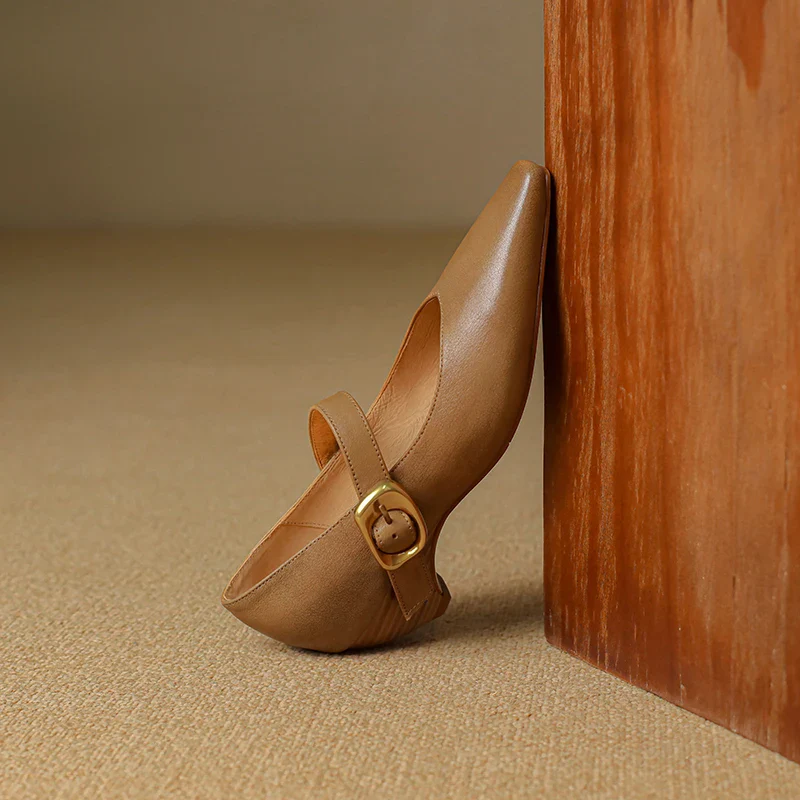 Velma Genuine Leather Heels