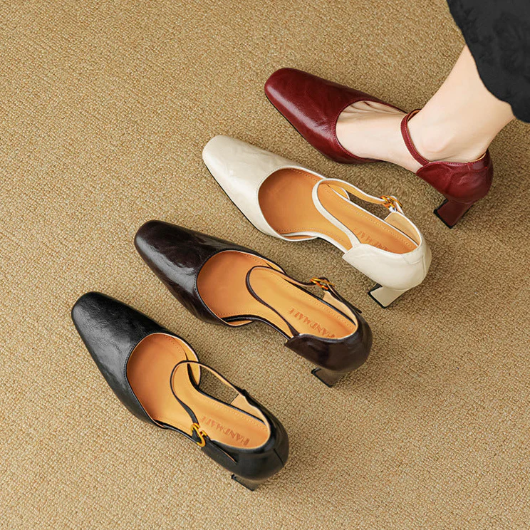 Amaris Genuine Leather Heels