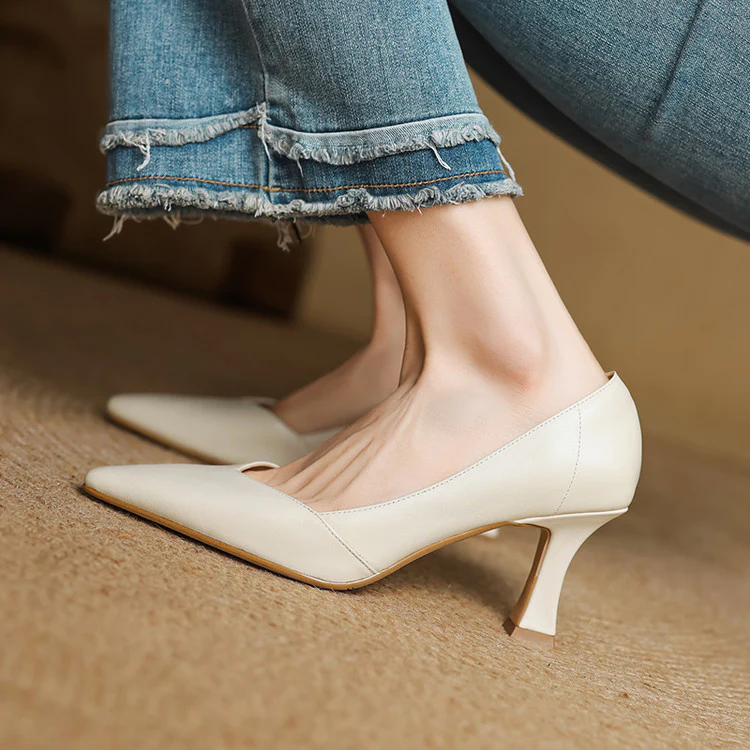 Zyne Genuine Leather Heels