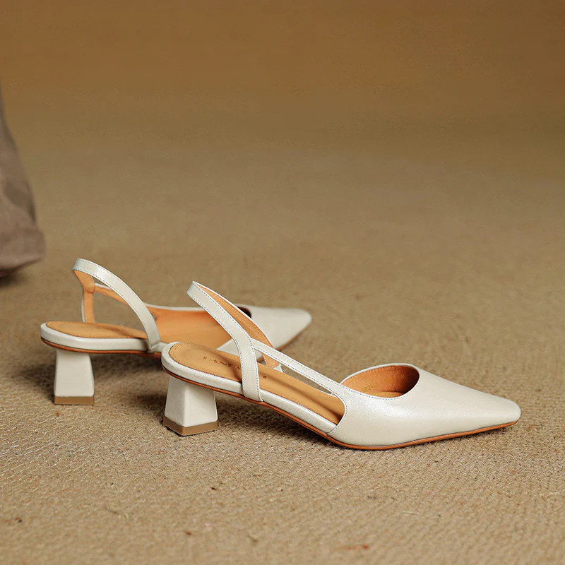 Elle Genuine Leather Heels