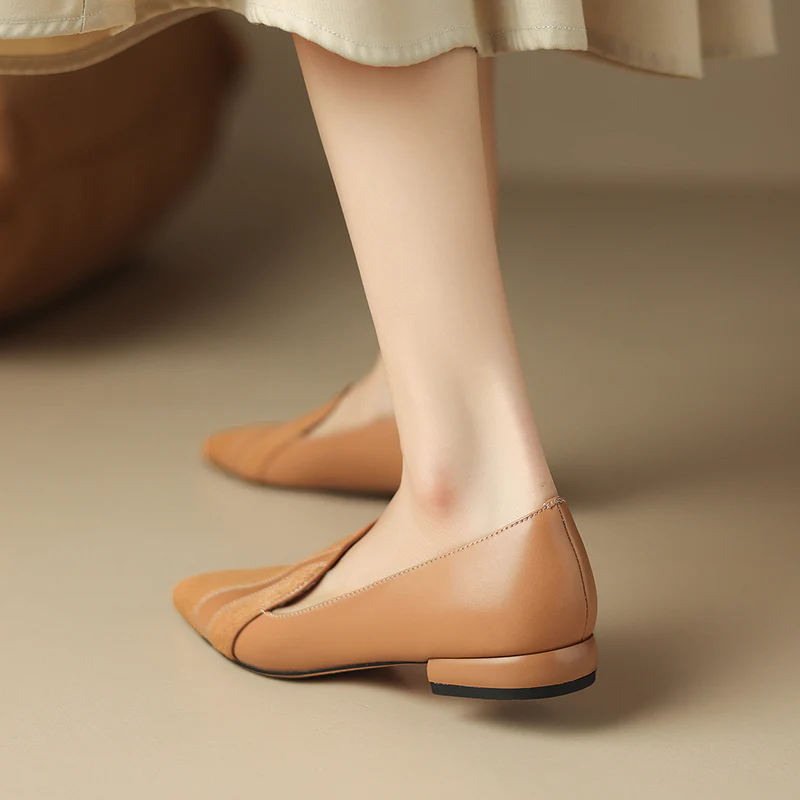 Klara Genuine Leather Flats