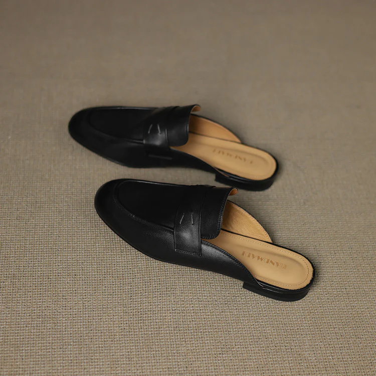 Serin Genuine Leather Mules
