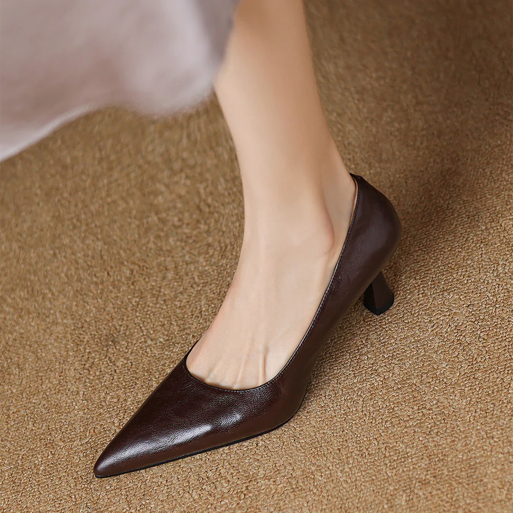 Elore Genuine Leather Heels