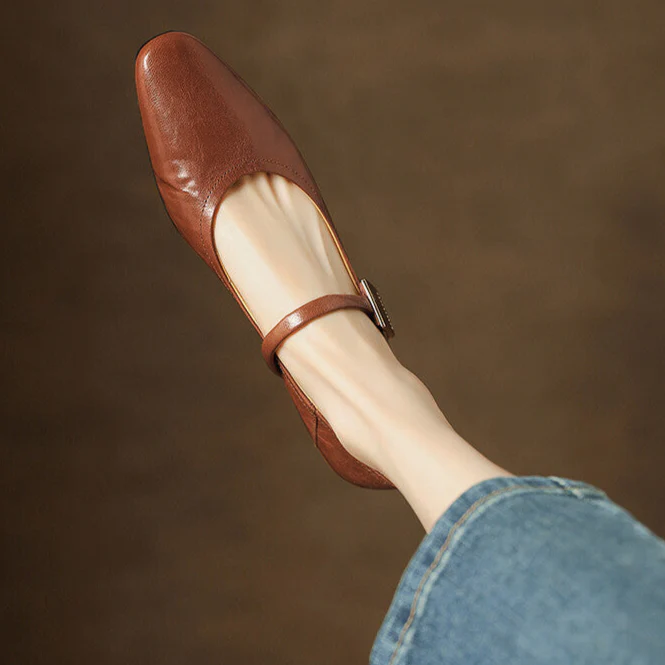 Melona Genuine Leather Pumps