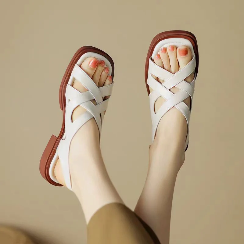 Monika Leather Sandals