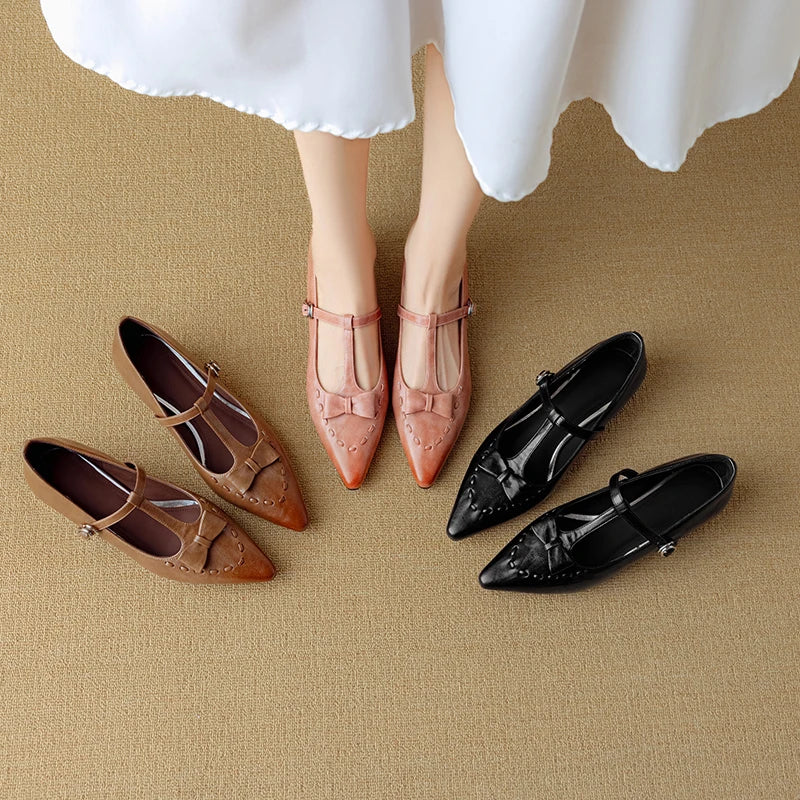 Tiara Genuine Leather Pumps