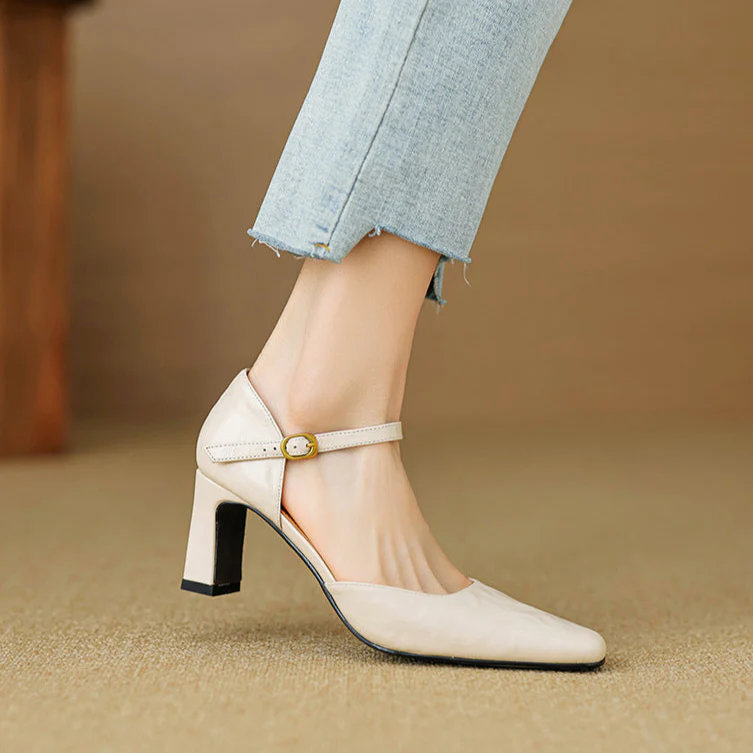 Amaris Genuine Leather Heels