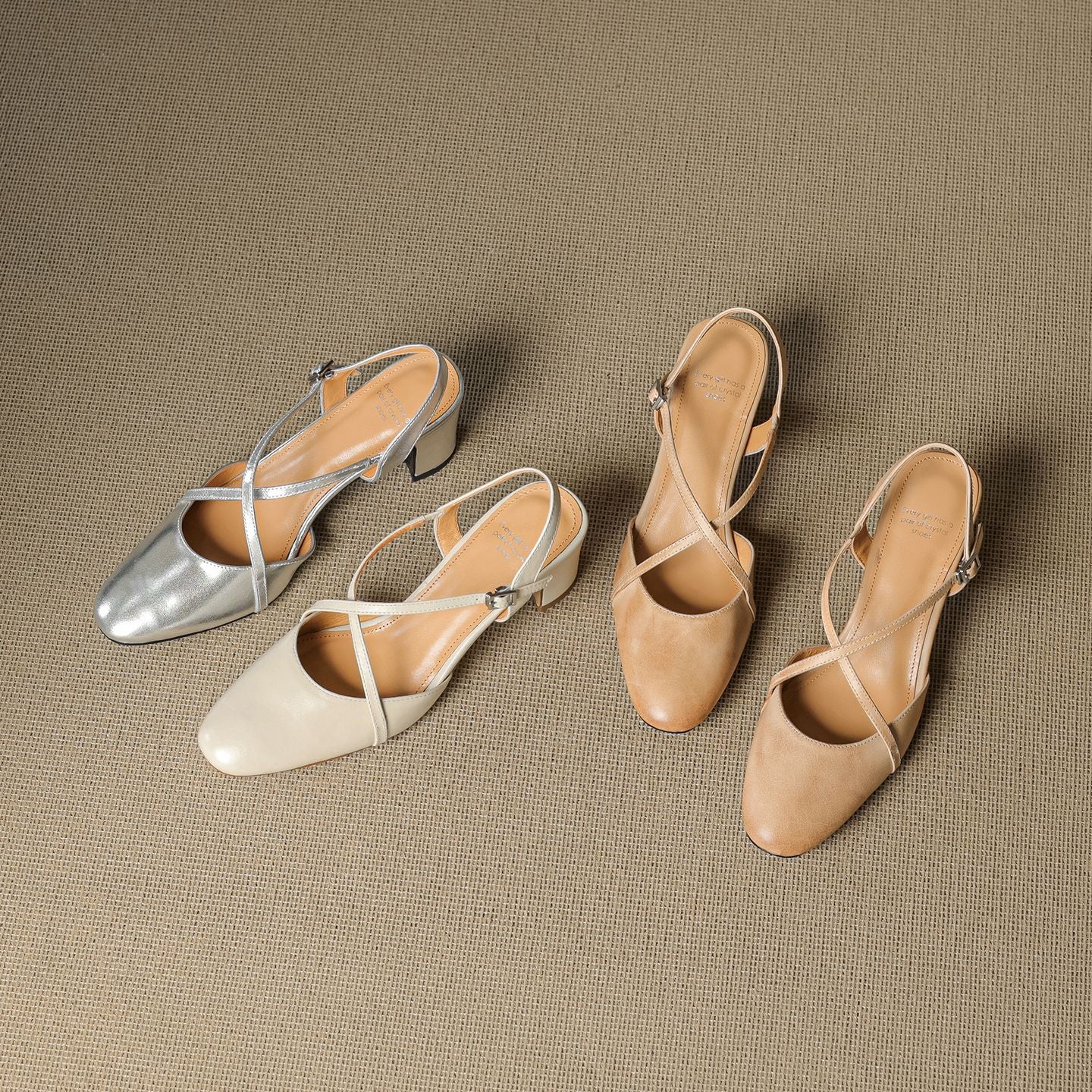 Blenza Genuine Leather Slingbacks