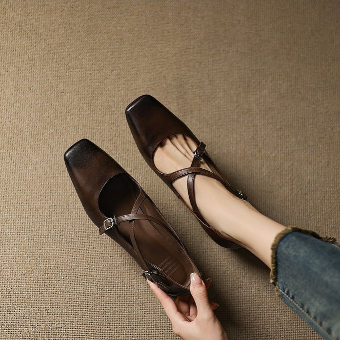 Ciora Genuine Leather Heels