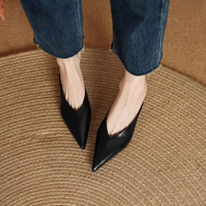 Eneva Leather Mules