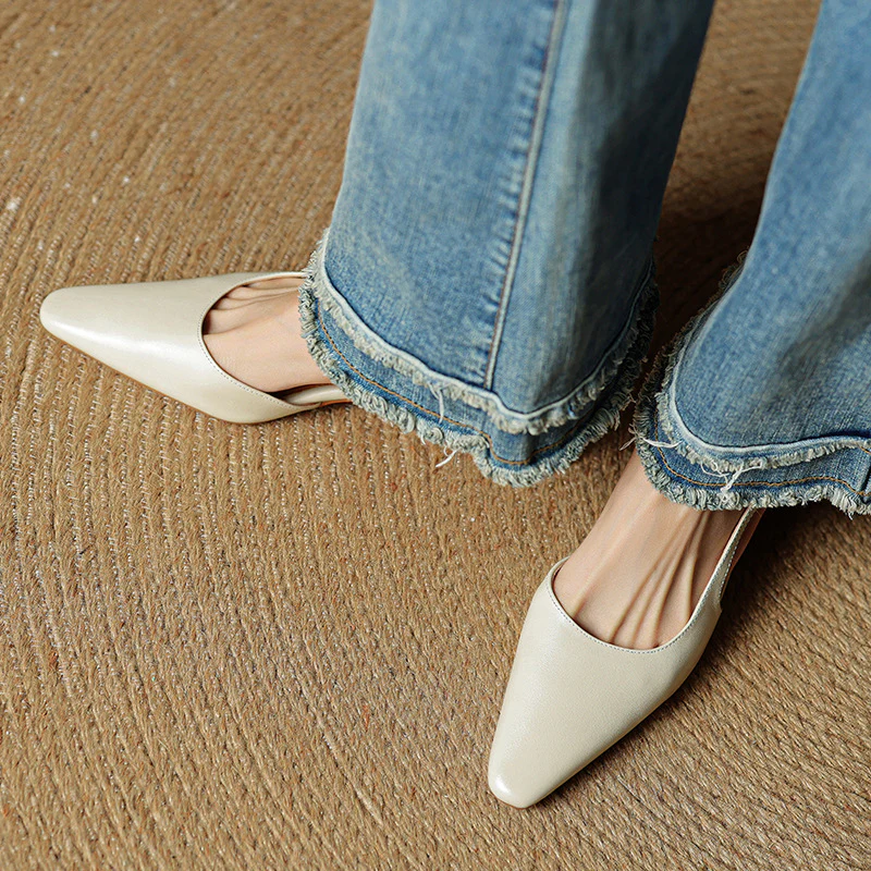 Elle Genuine Leather Heels