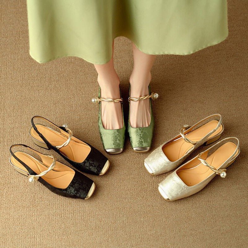 Galene Leather Heels