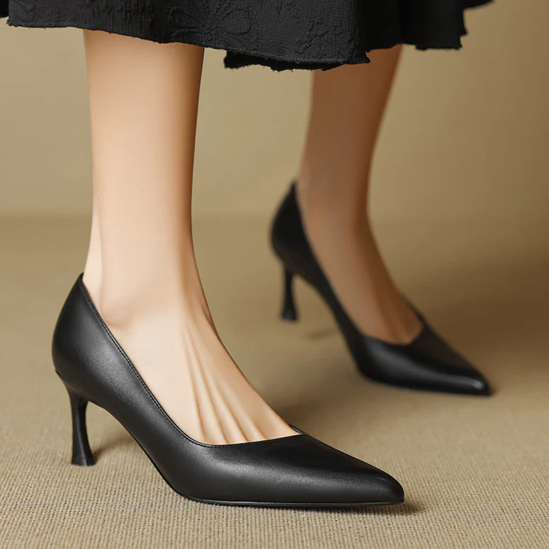 Noira Genuine Leather Heels