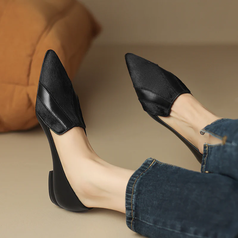 Klara Genuine Leather Flats