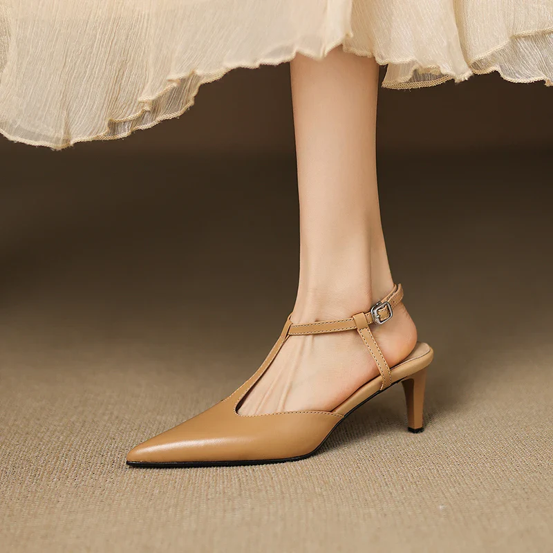 Serava Genuine Leather Heels