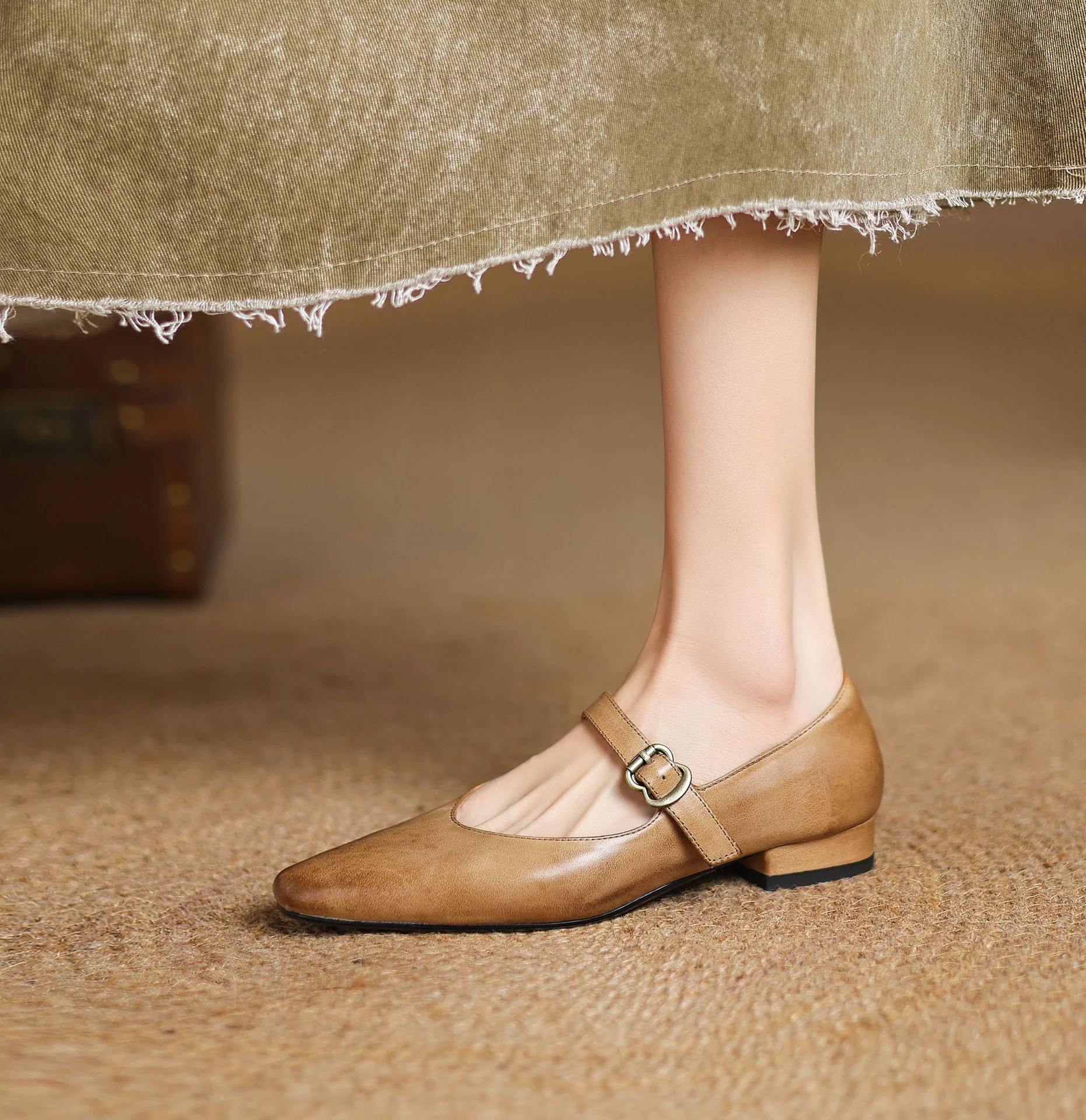 Maira Genuine Leather Heels