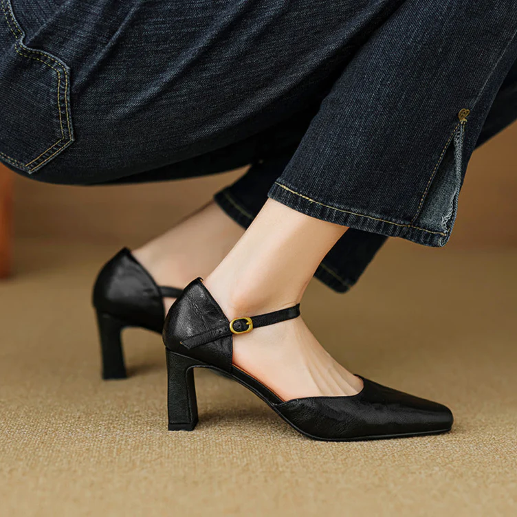 Amaris Genuine Leather Heels